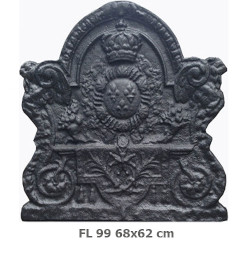Kaminplatte Wappen von frankreich 